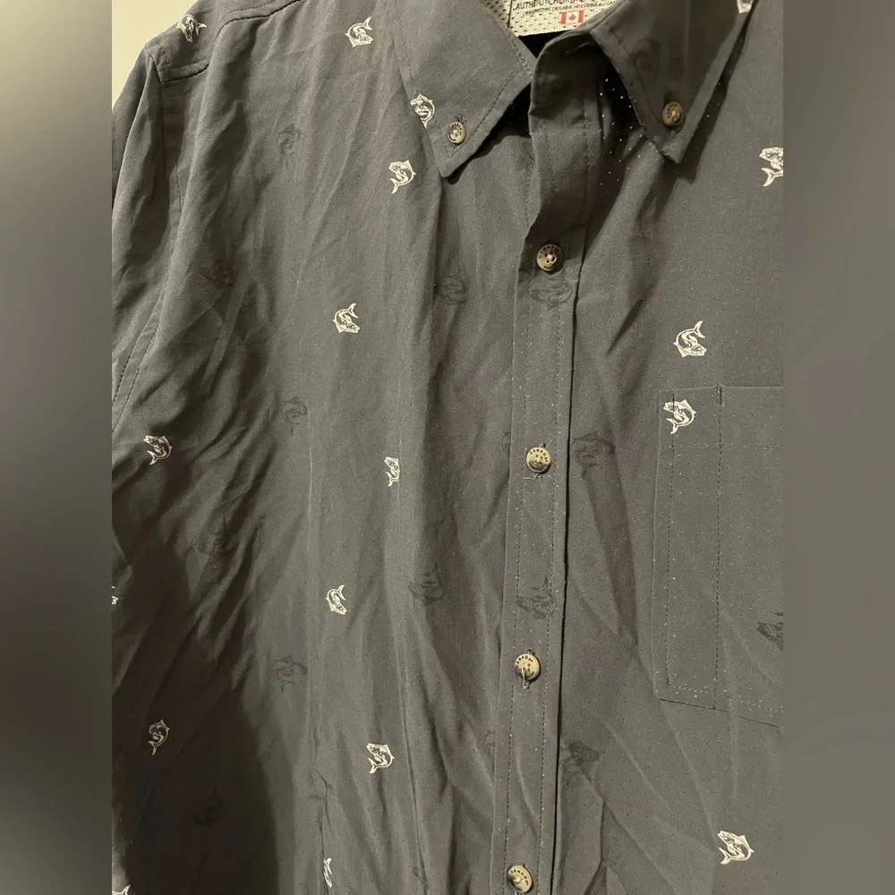 Canada Weathergear Men's Dark Gray Short Sleeve Shirt XXL